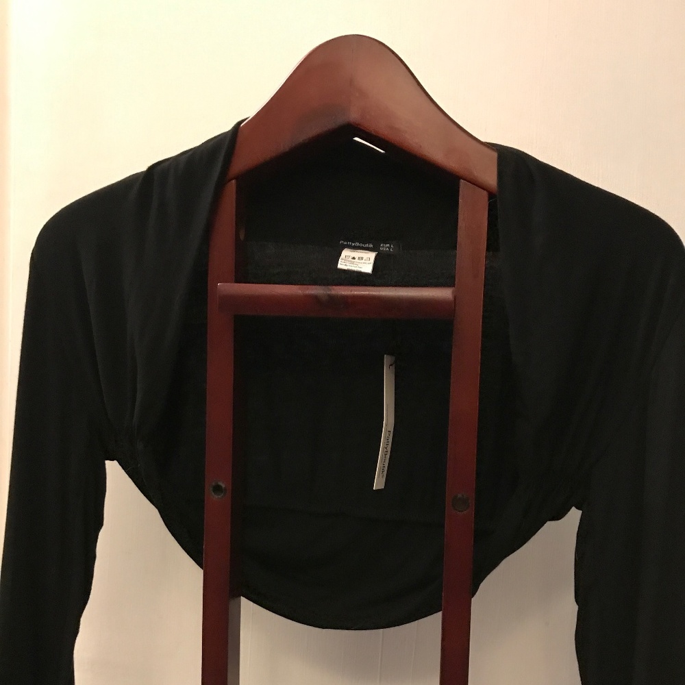 Long Sleeve Black Shrug